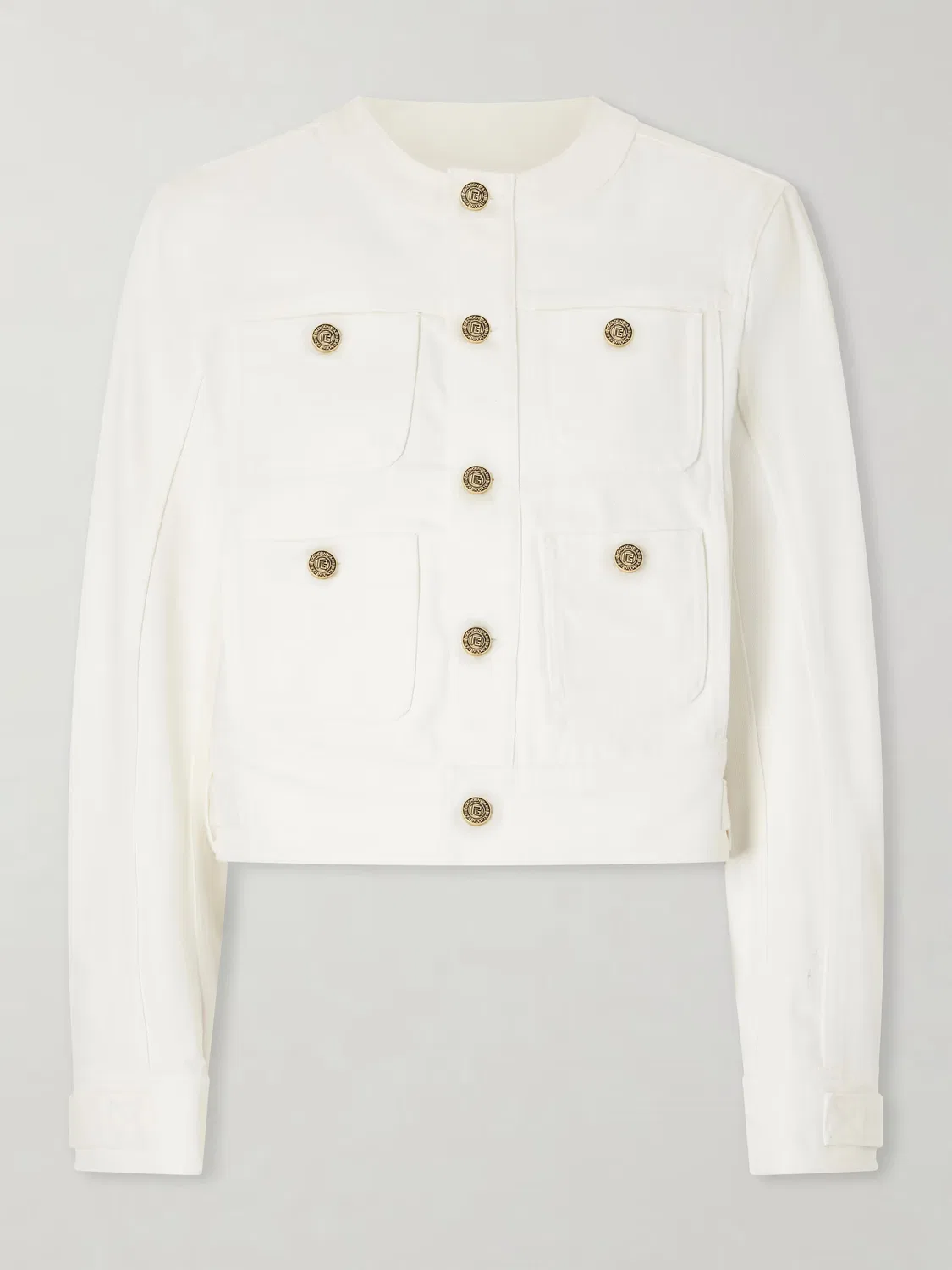 Джинсовая куртка Balmain, белый