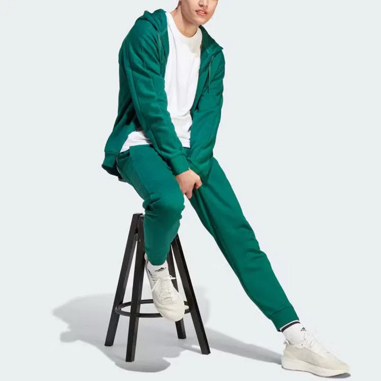 Свитшот на молнии с капюшоном Lounge Adidas, зеленый — фото 4