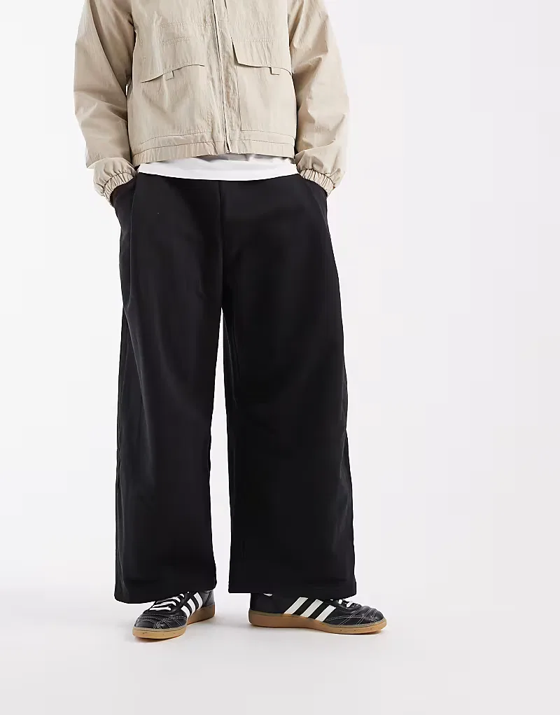 Брюки Adidas Originals Premium Essentials с широким низом, черный — фото 2