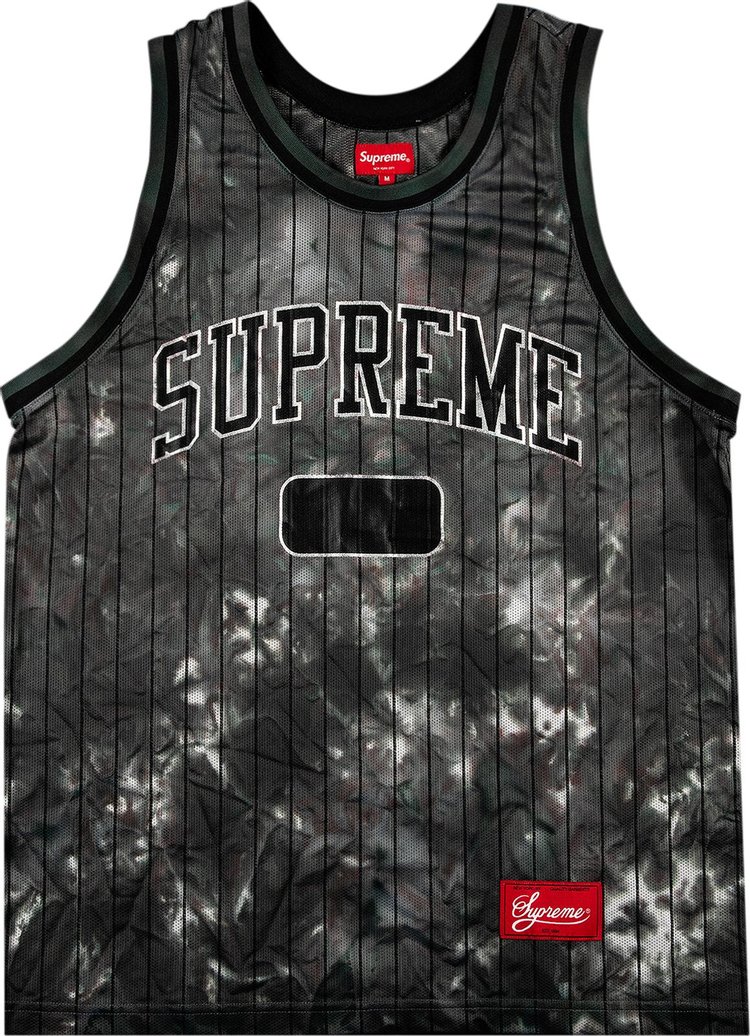 

Футболка Supreme Dyed Basketball Jersey 'Black', черный