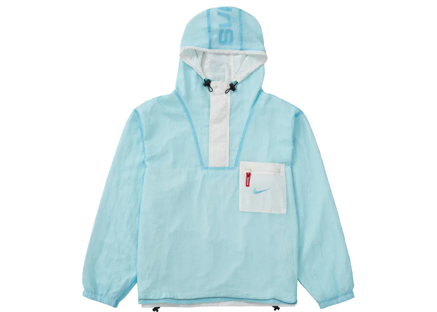 Мужской анорак с принтом Ripstop Anorak Supreme, Light Blue — фото 2