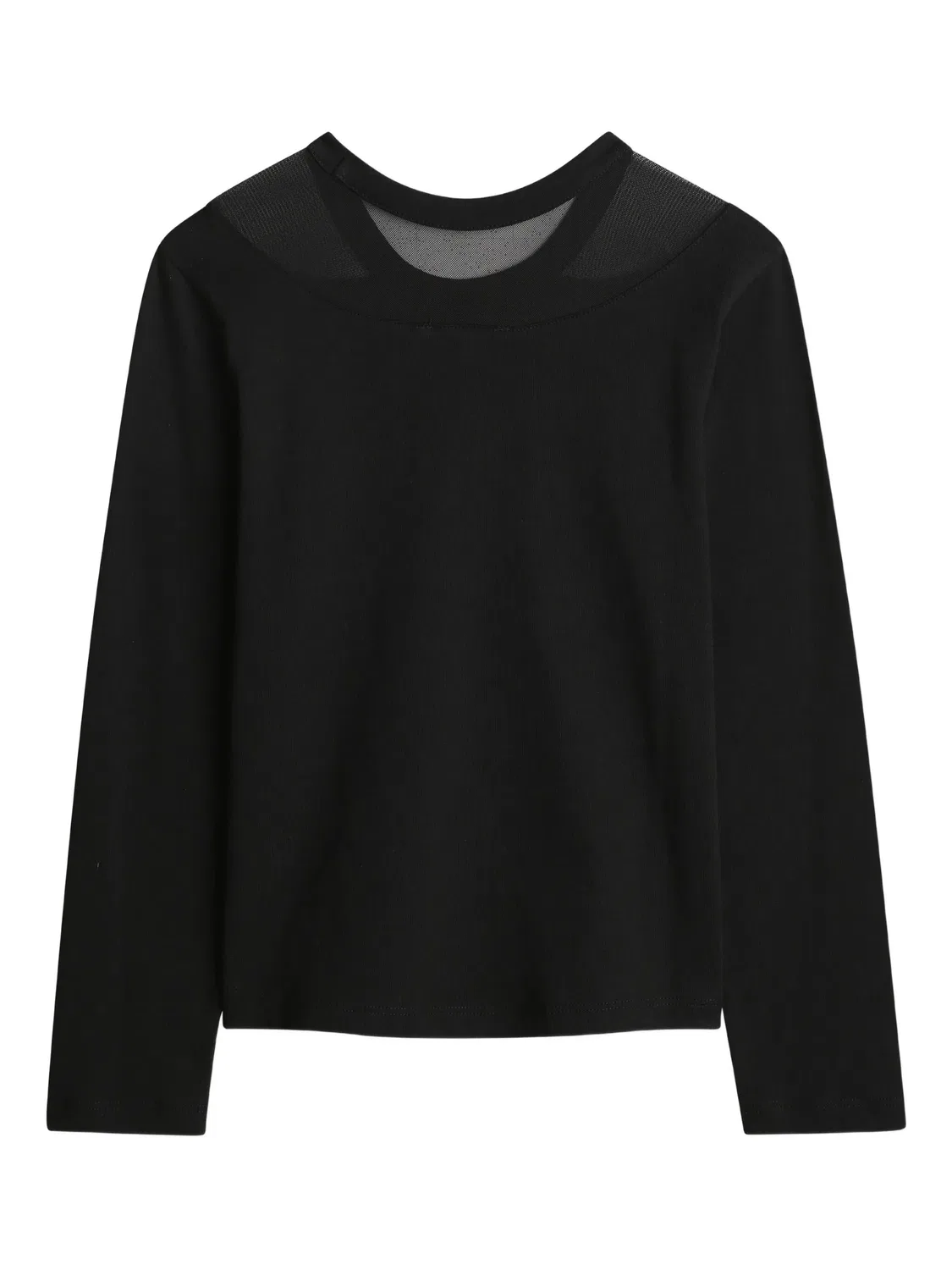 Футболка с логотипом и сетчатыми вставками DKNY, черный — фото 2