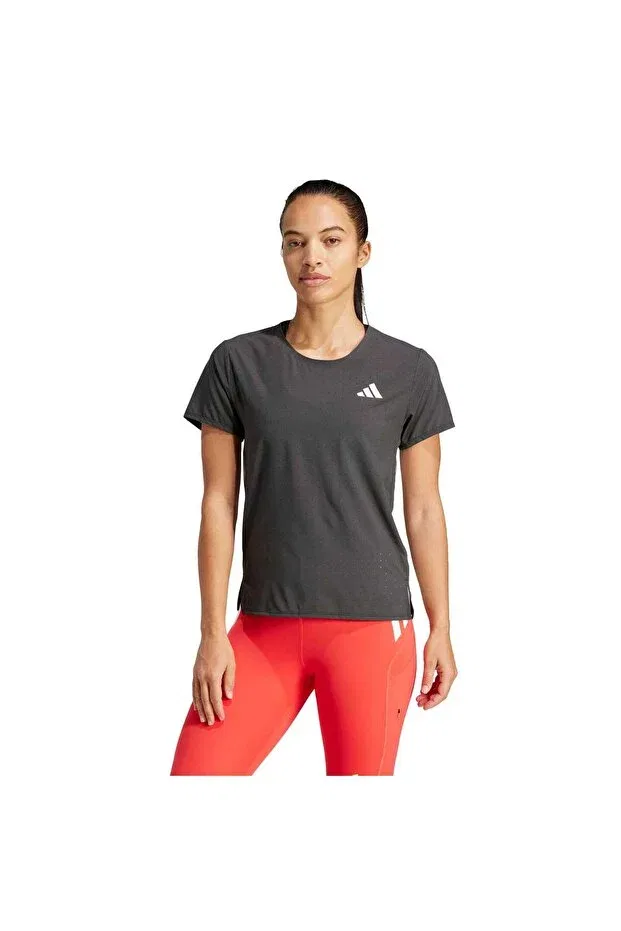 Женская футболка спортивная Adidas Adizero tee, Black
