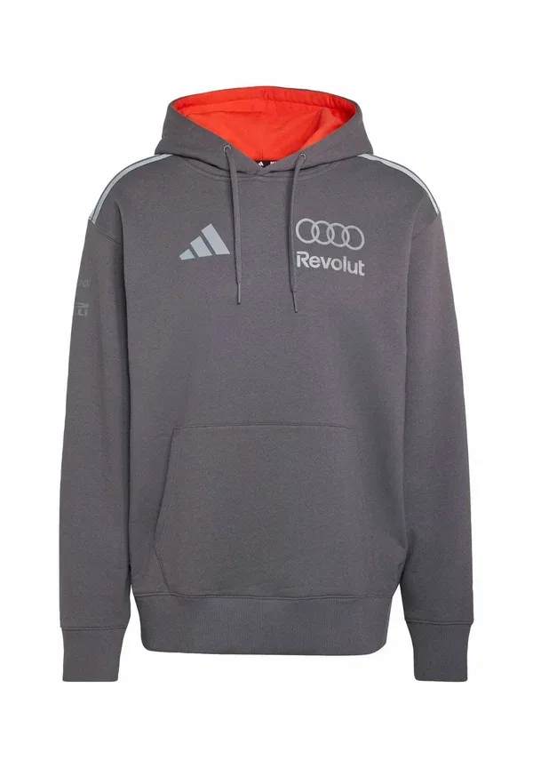 Толстовка с капюшоном для пилота команды Audi Revolut F1 Adidas Performance, серый — фото 3