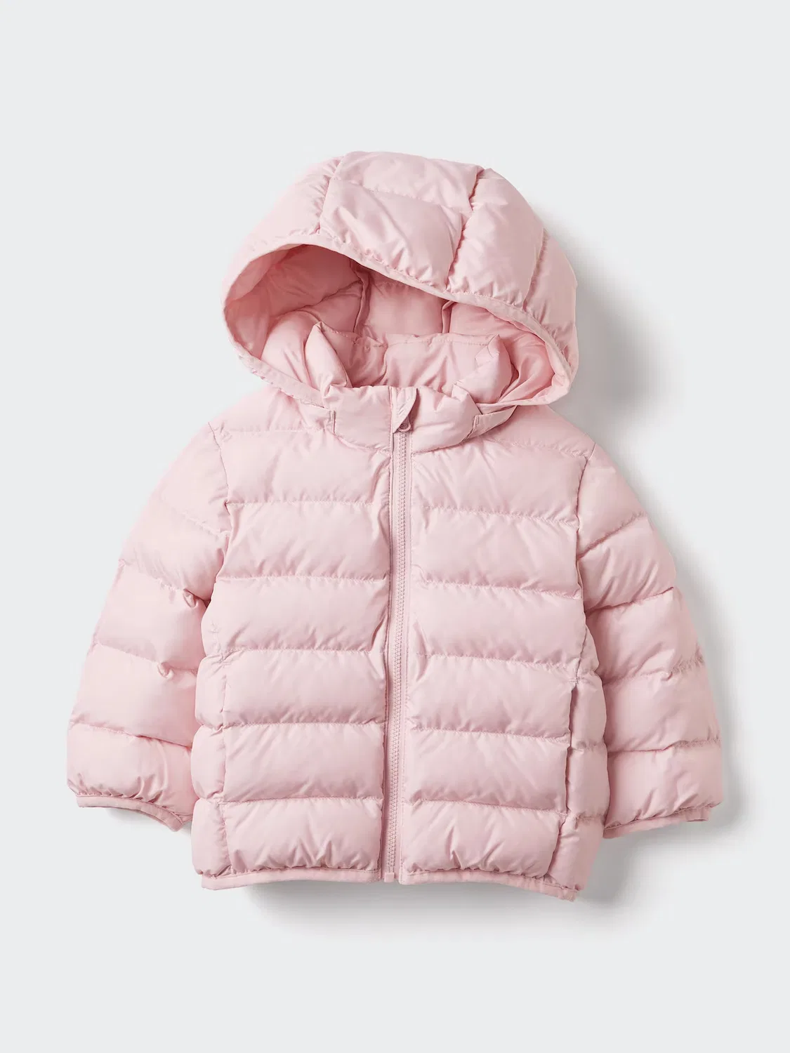 Парка Pufftech Uniqlo, моющаяся, для повседневной носки, розовый