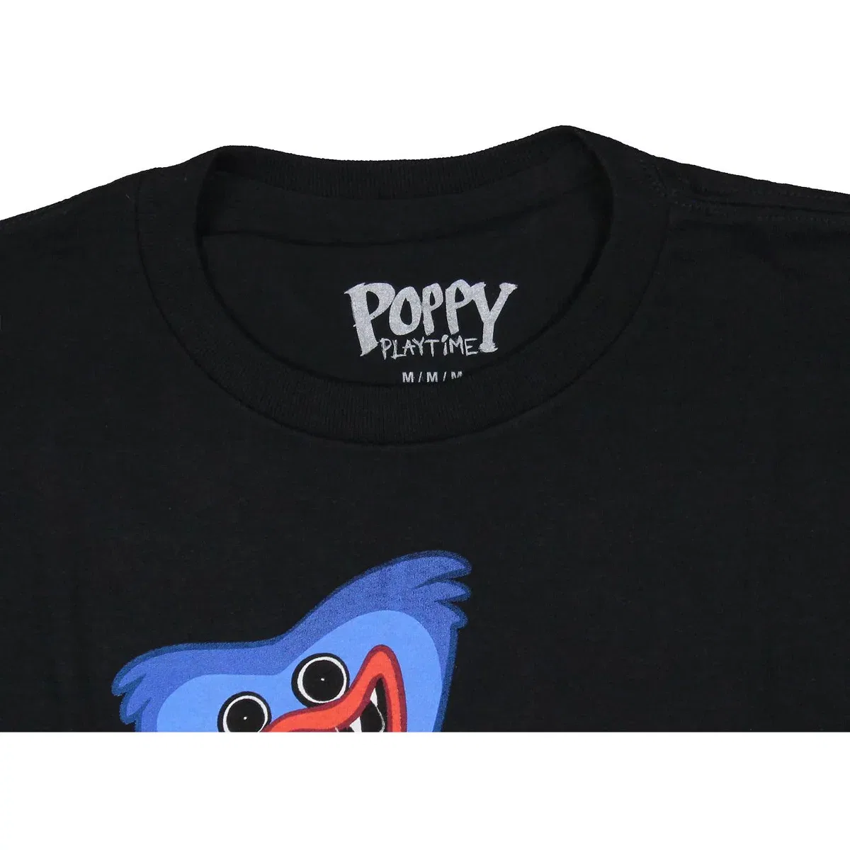 Детская футболка с принтом Poppy and Wuggy Character Graphic Poppy Playtime, Black — фото 4