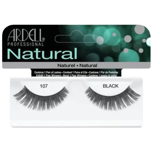 

Ardell Glamour накладные ресницы на полоске 107 черные, 1 упаковка