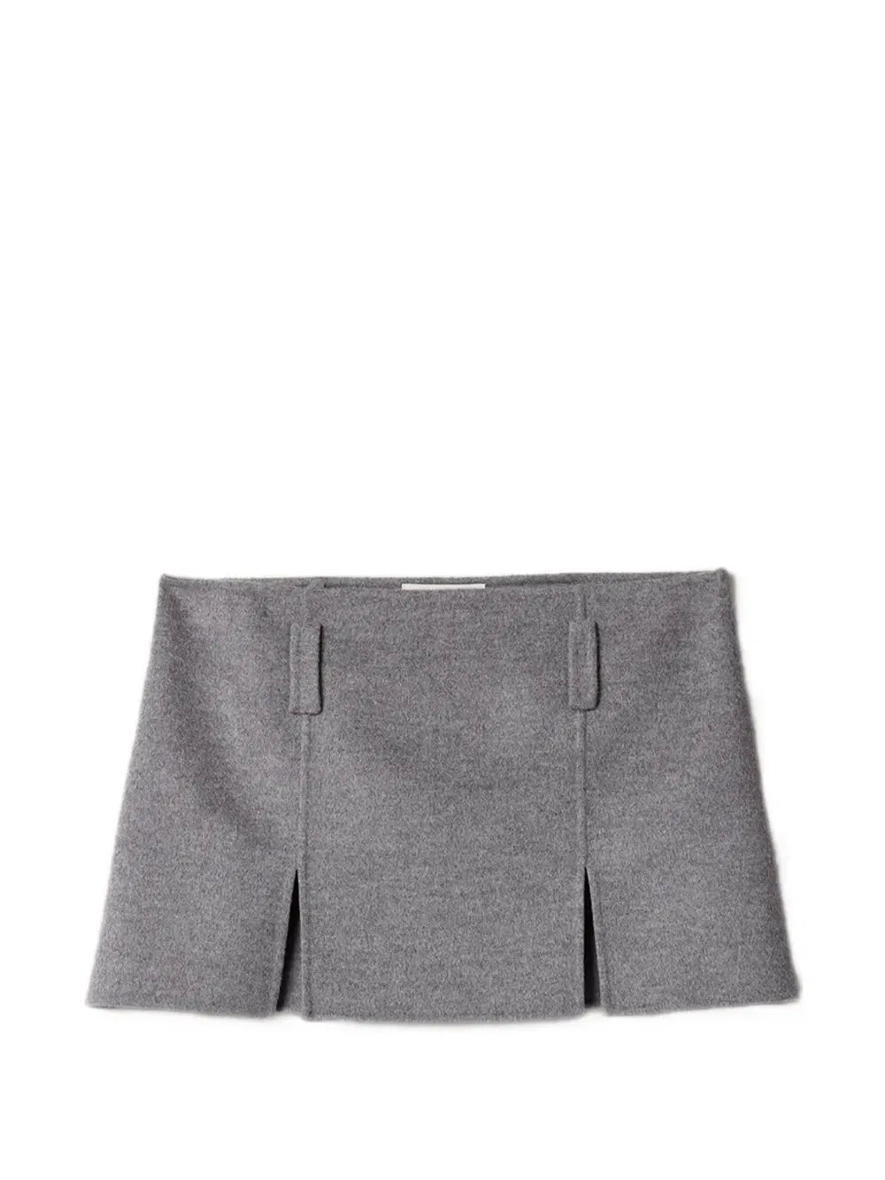 Мини-юбка из кашемира Miu Miu, серый