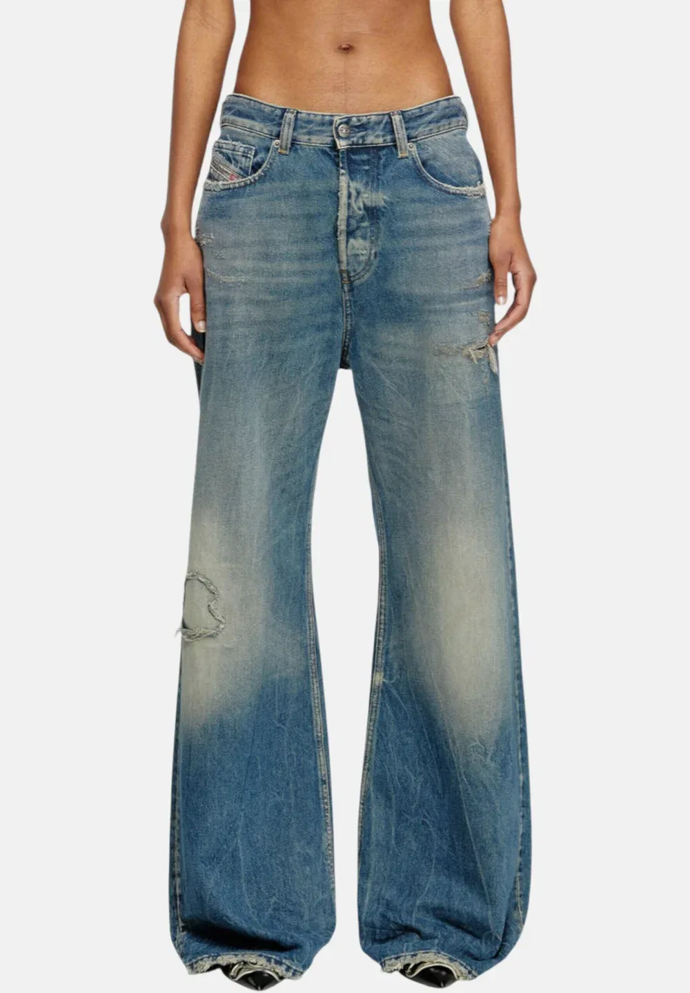 Джинсы - свободные джинсы Diesel, Blu Scuro