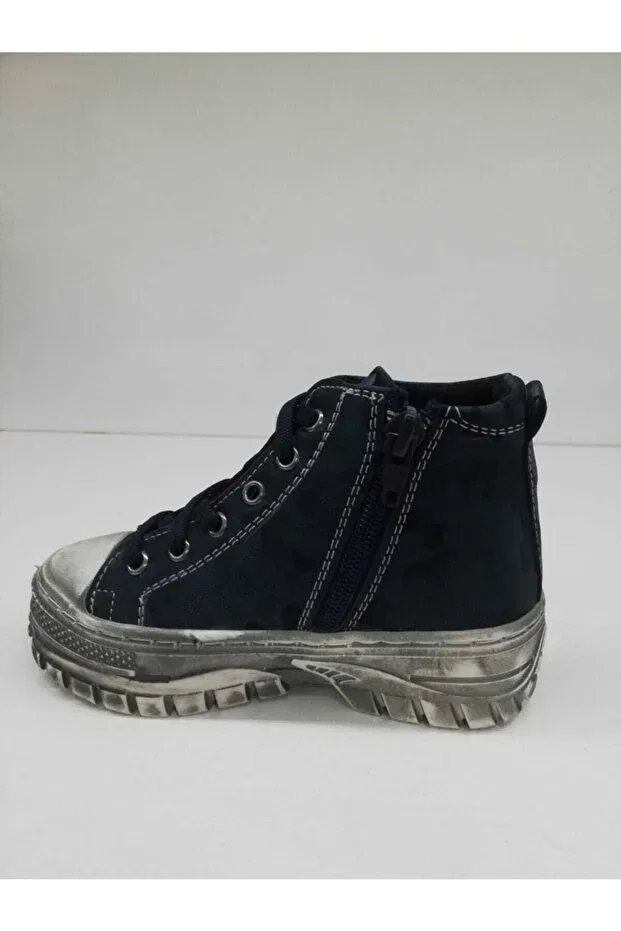 Детские кеды для мальчиков на шнуровке Minican, Navy Blue