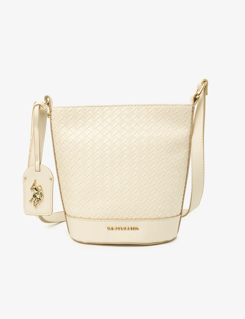 

Сумка U.S. Polo Assn Woven Crossbody Bucket, кремовый