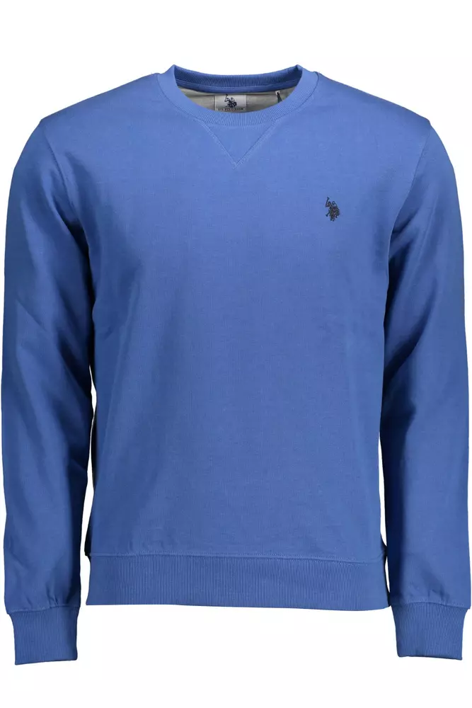 

Синий хлопковый мужской свитер U.S. Polo Assn.