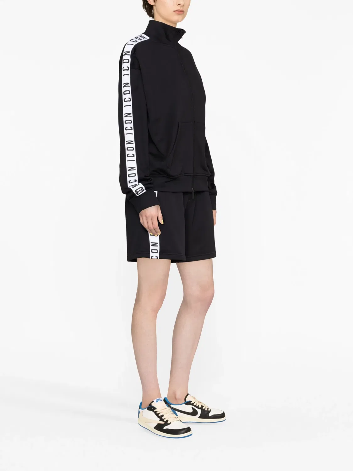Куртка с молнией в стиле funnel-neck DSQUARED2, черный — фото 3