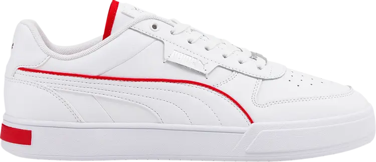 

Кроссовки Puma Caven Dime White High Risk Red, белый