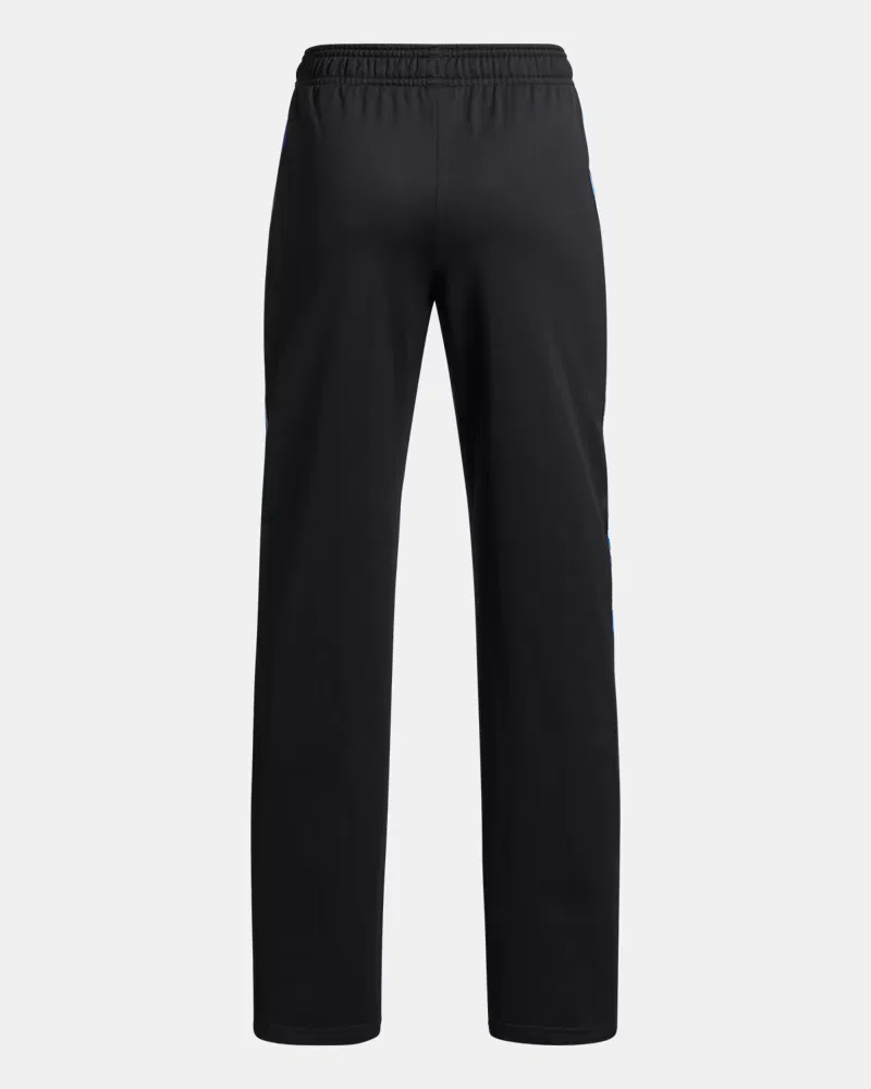 Детские брюки 66 см утепленные с зауженным кроем UA Brawler Print Fill Tapered UnderArmour, Black/White/Blue Atlantis — фото 2