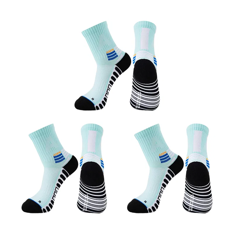 Детский комплект носков для баскетбола 3-Pack Aqua Green MIIOW