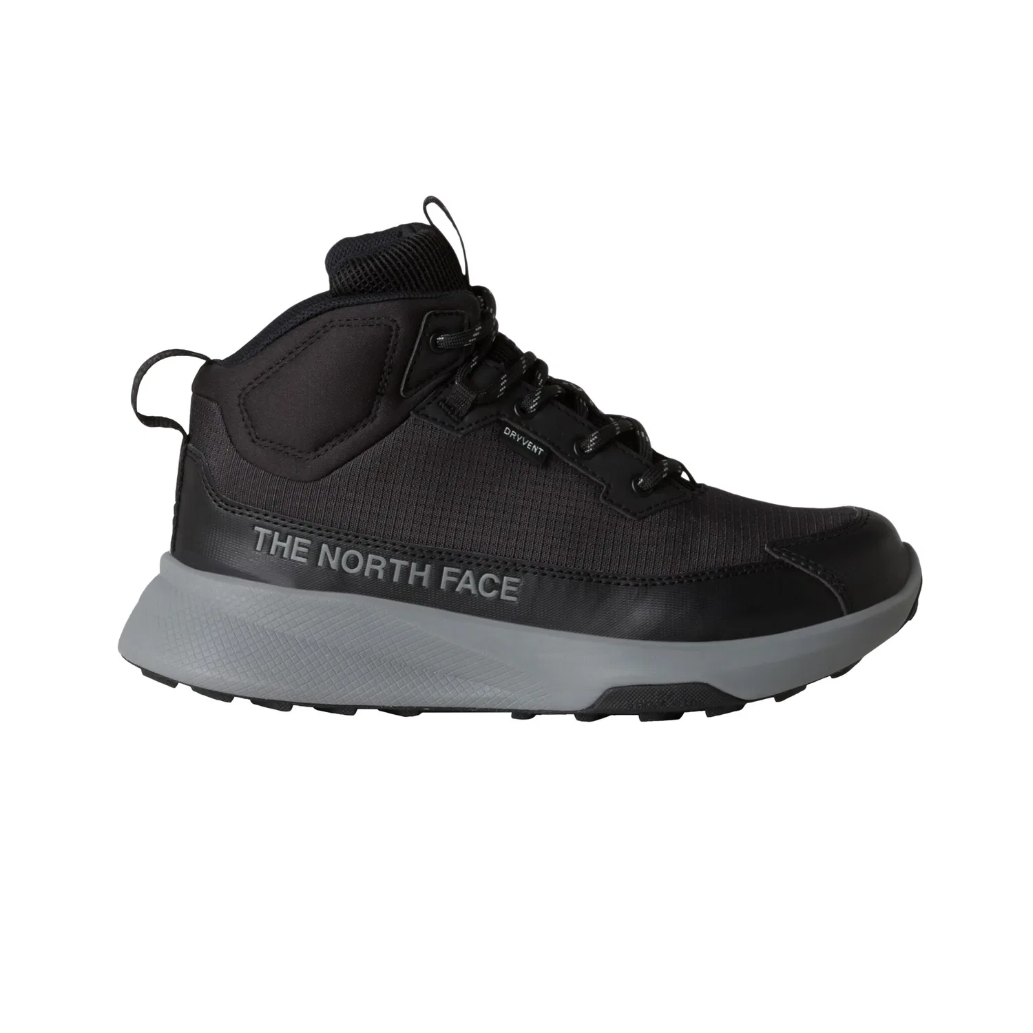 Детские походные ботинки с низким берцем The North Face, Black/Concrete — фото 2