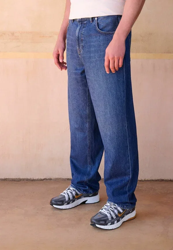 Джинсы из хлопка Relaxed fit jeans Next, dark blue, темно-синий