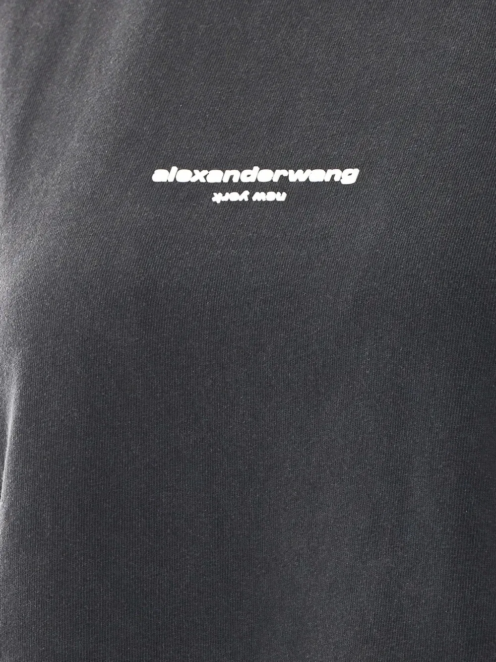 Oversize футболка с логотипом Alexander Wang, черный — фото 3