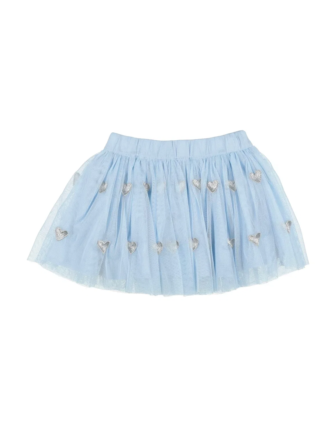 Детская юбка-пачка для девочек с аппликациями Stella Mccartney Kids, светло-голубой