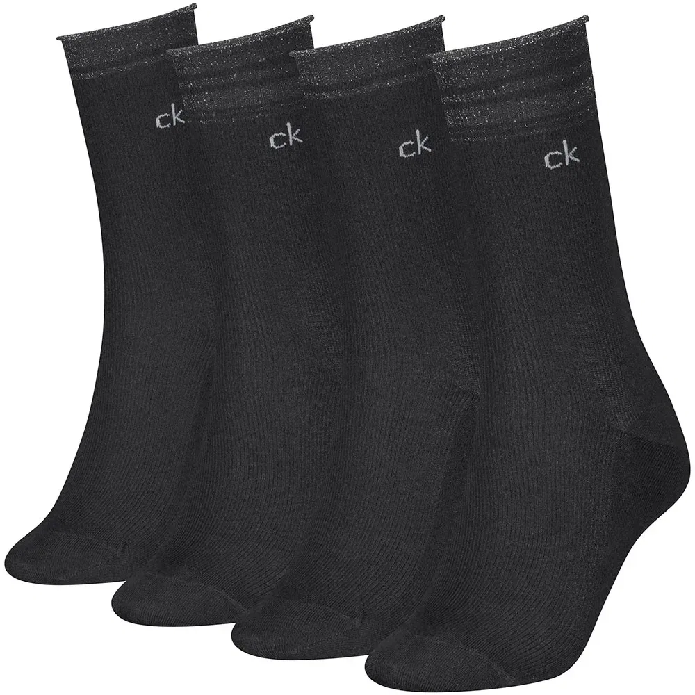 Женские носки с люрексом Calvin klein, Black