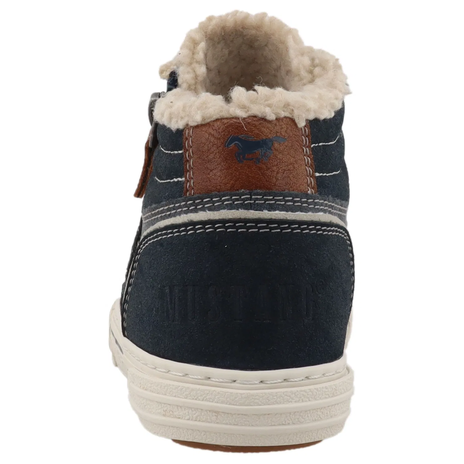 Детские высокие кроссовки на шнуровке Mustang Shoes, Navy — фото 2
