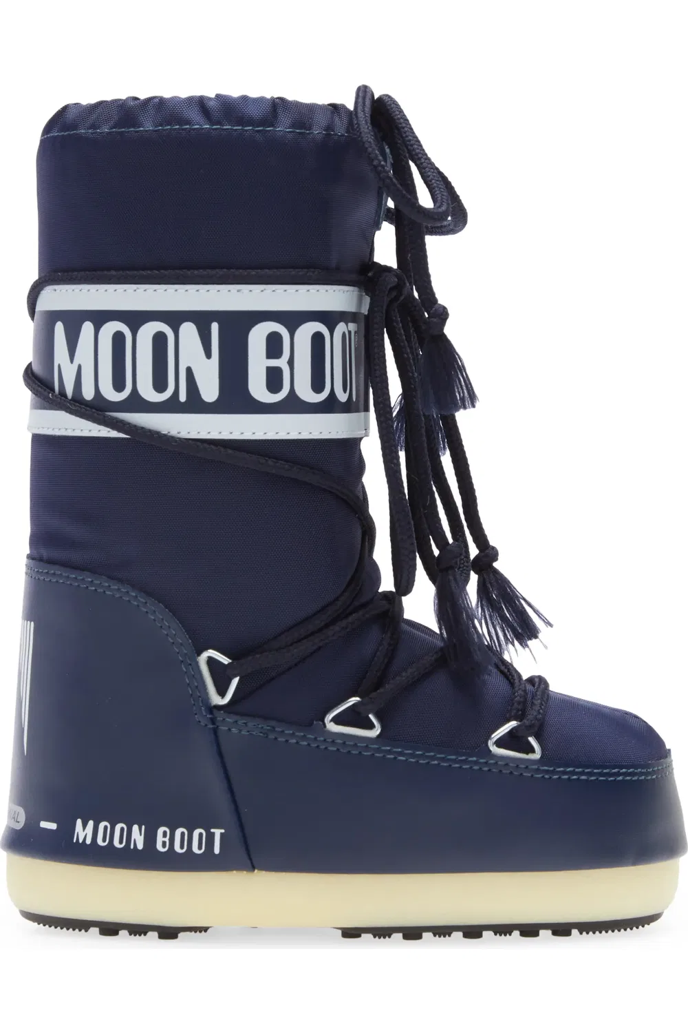 Детские ботинки на шнуровке водонепроницаемые Moon Boot, 002-синий — фото 3