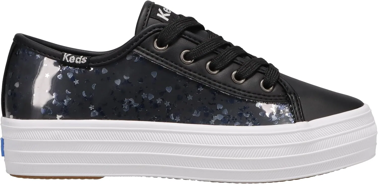 Детские кроссовки для девочек с блестками Keds, Black