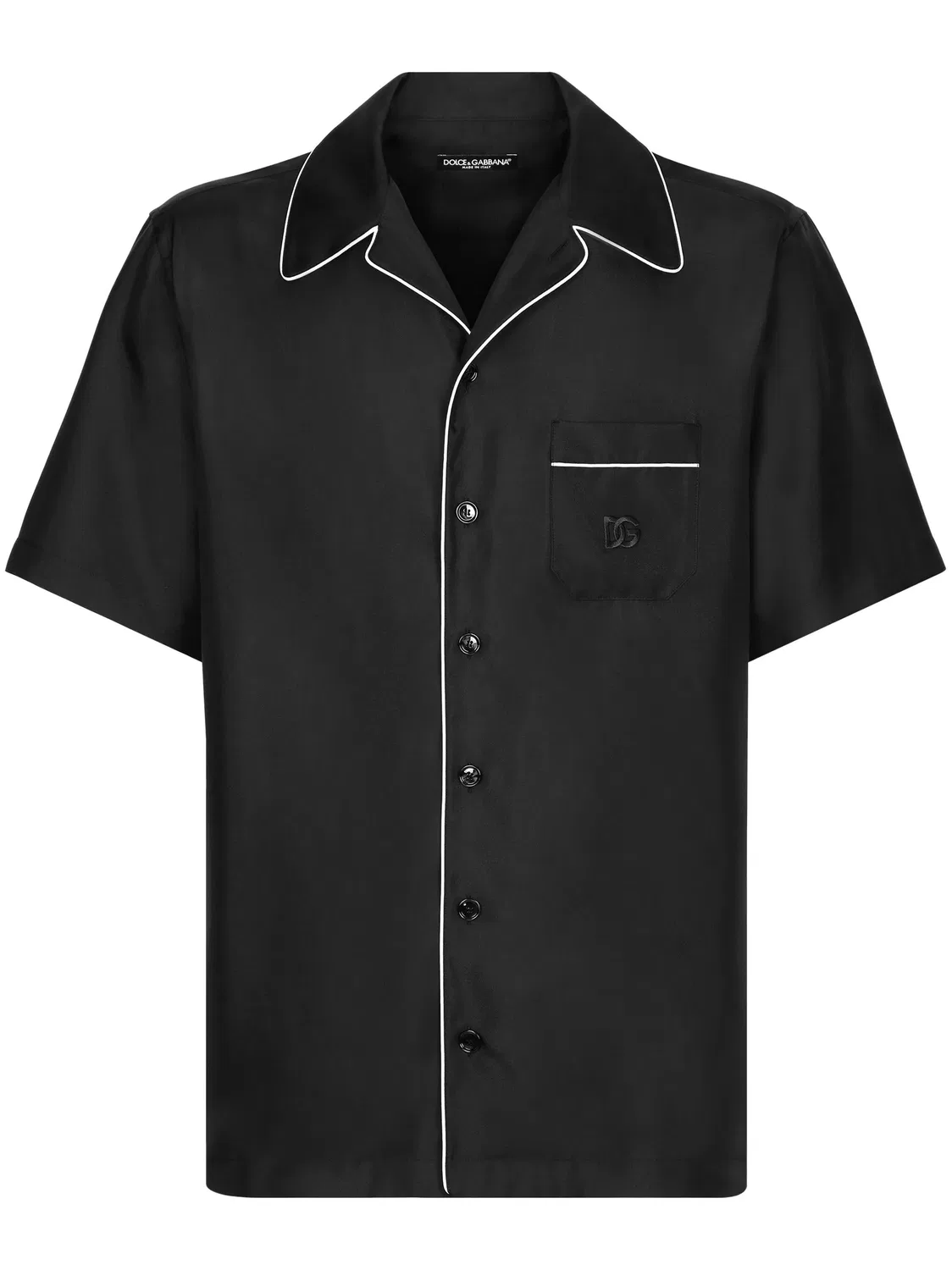 Dolce & Gabbana Рубашка с вышивкой, черная