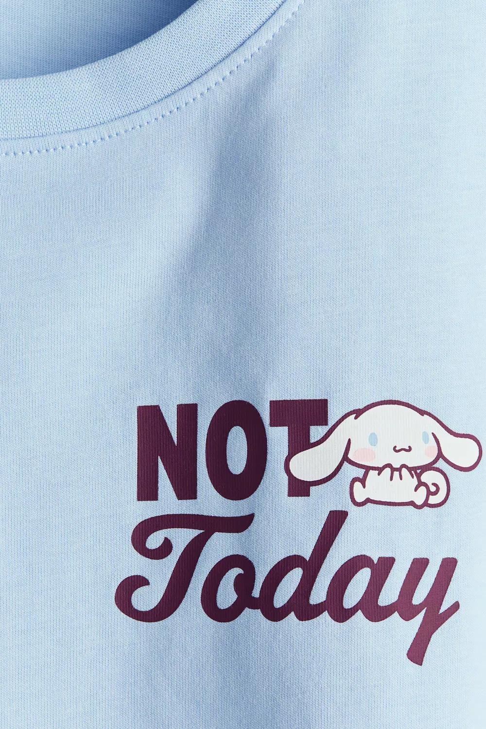 Хлопковая футболка с принтом H&M, Helles Mattblau/Cinnamoroll — фото 3
