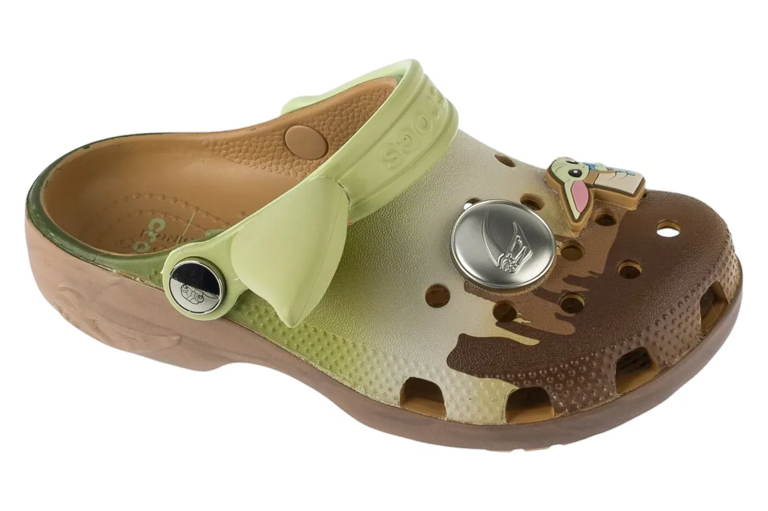 Кроксы с принтом Star Wars Grogu Crocs, серый