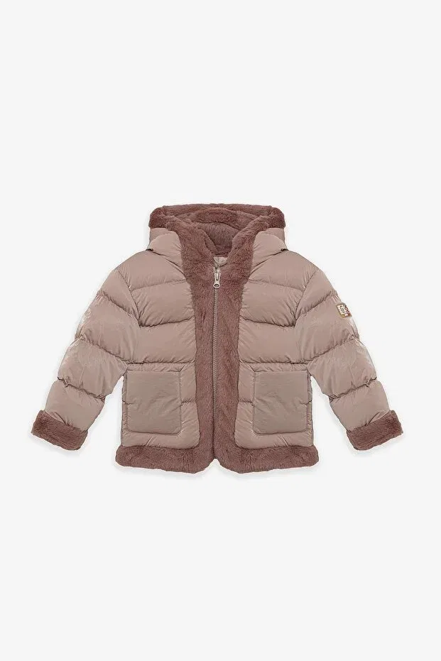 Детское пальто для девочек с капюшоном Gb Baby, Pink