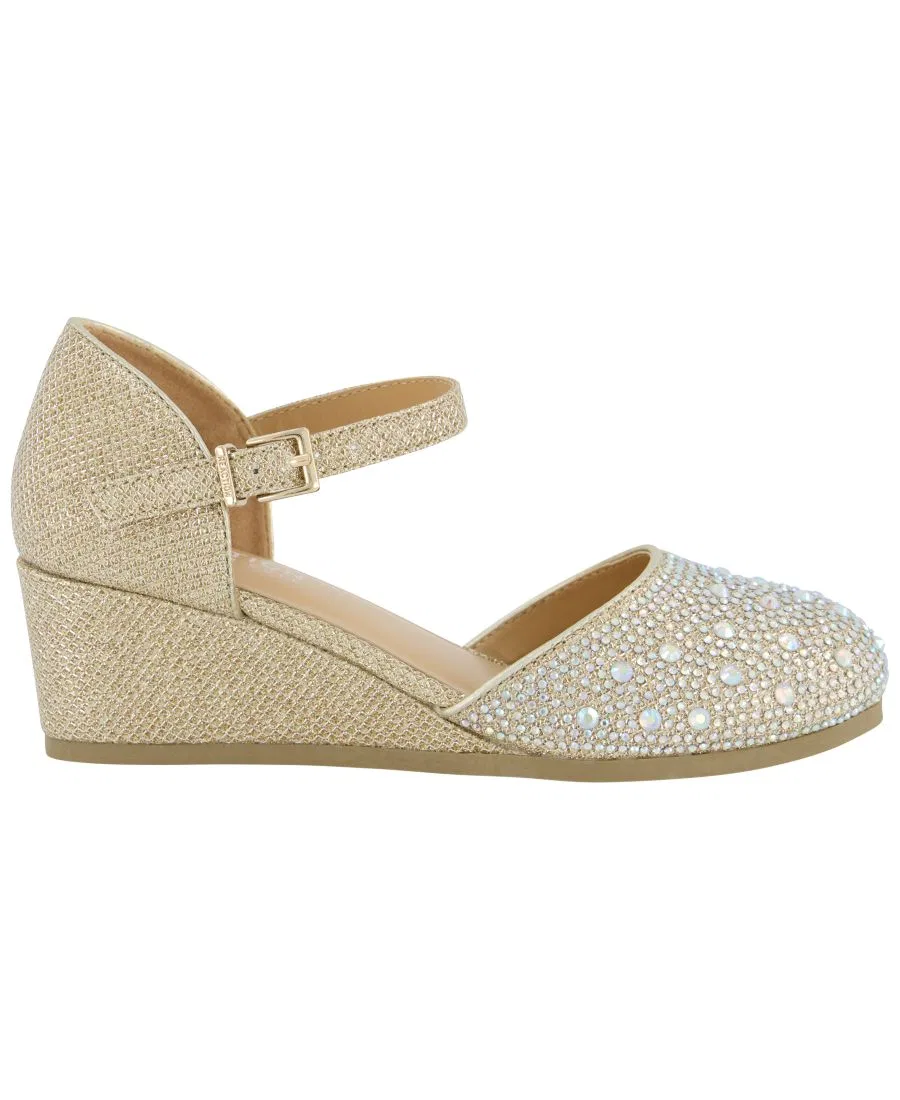 Босоножки на щиколотке со стразами, модель Crystal-Embellished Kenneth Cole Reaction, Silver — фото 2