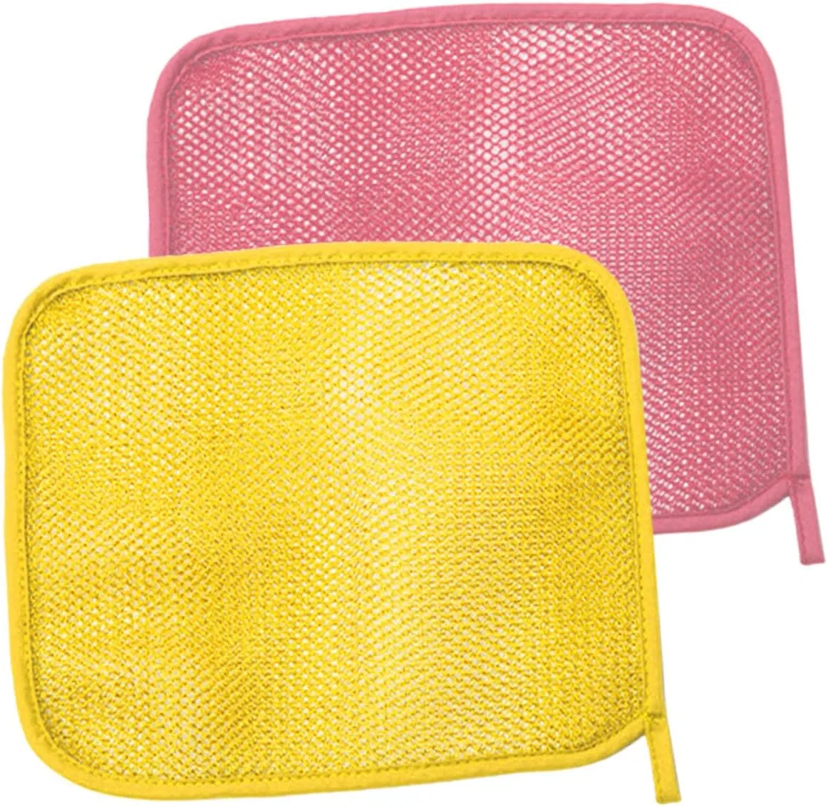 Мочалка для пилинга Nylon 2 шт, IWOWHERO, 26x22x1 см