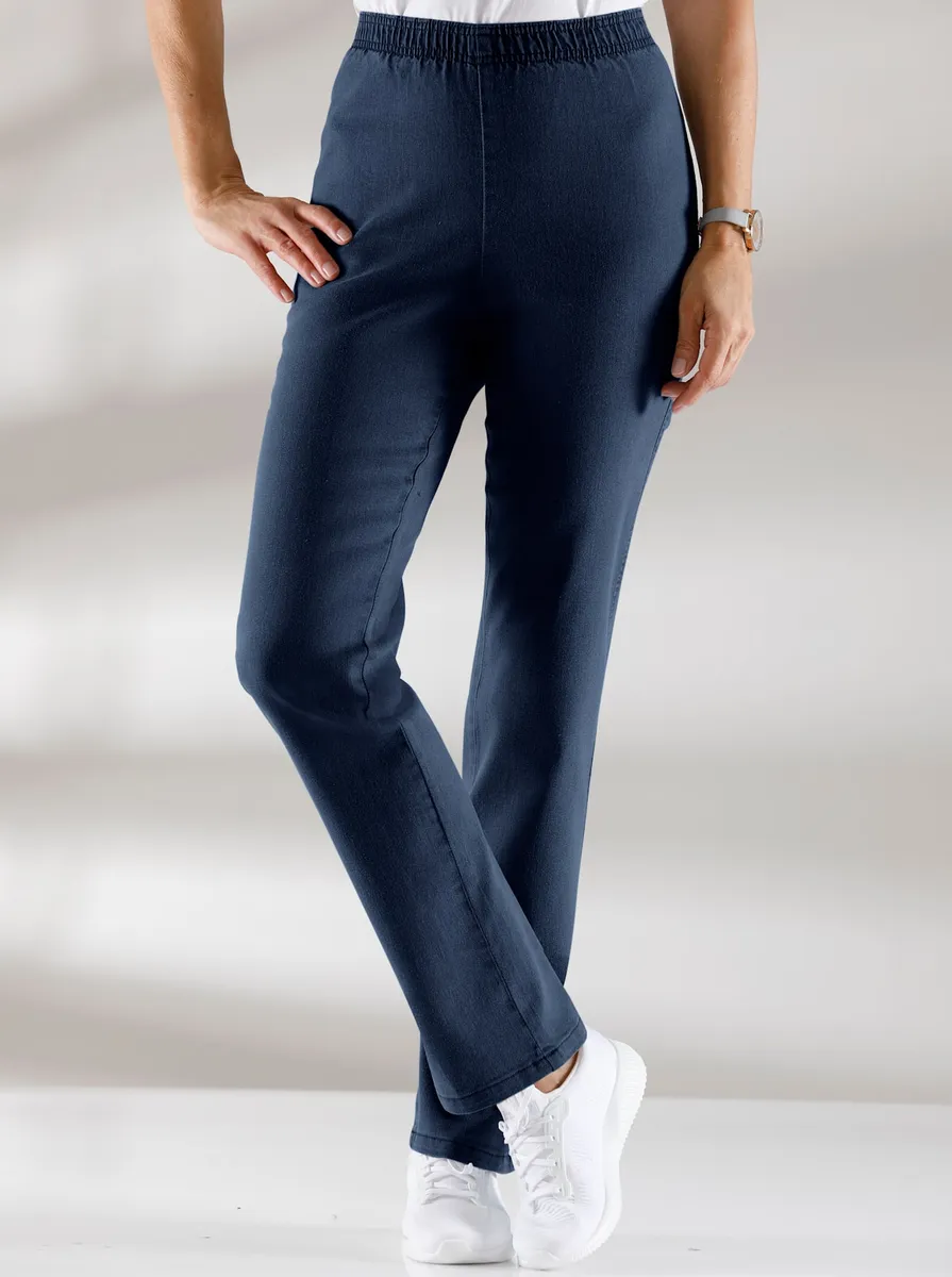 

Джинсы Classic Basics с эластичной талией (1 шт.), синий