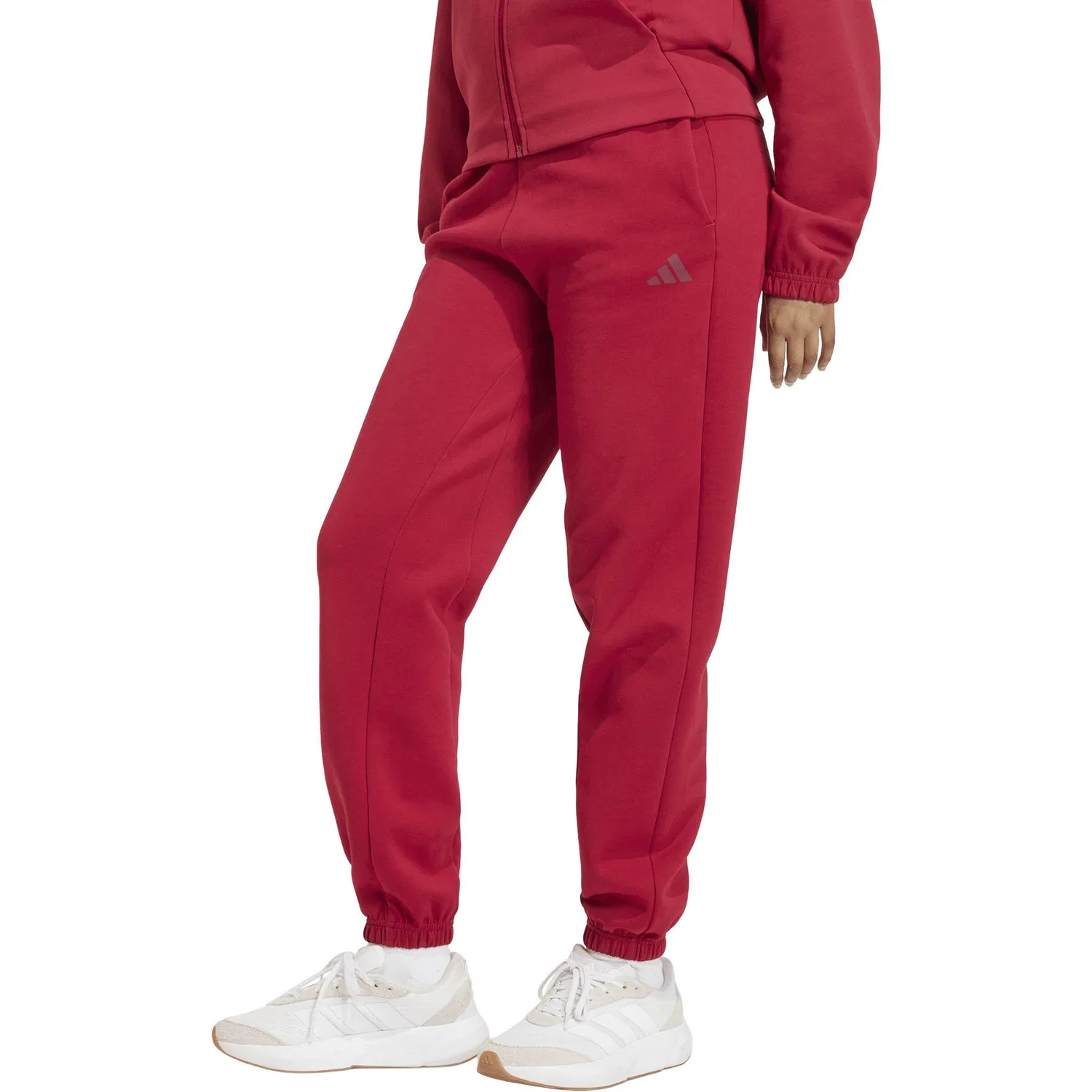 Зауженные брюки Adidas Performance красного цвета — фото 2