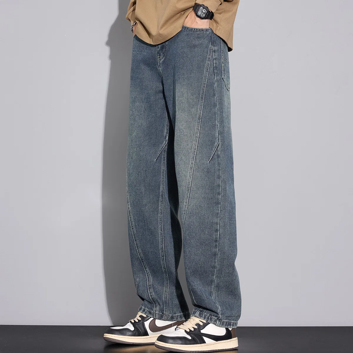Детские джинсы свободного кроя Denim Blue Tonlion — фото 4