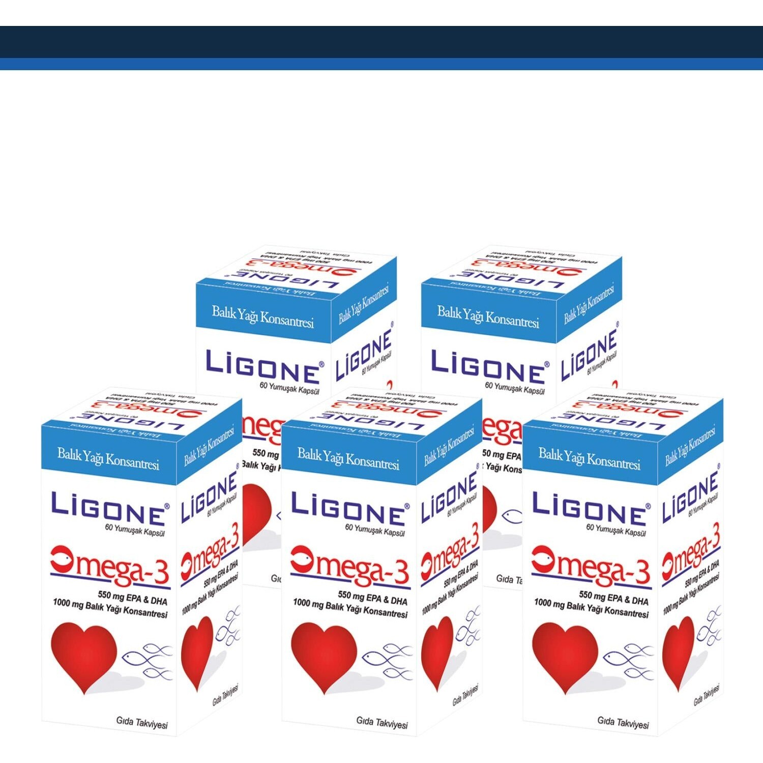 

Мягкие капсулы Newdrog Ligone Omega-3, 5 шт