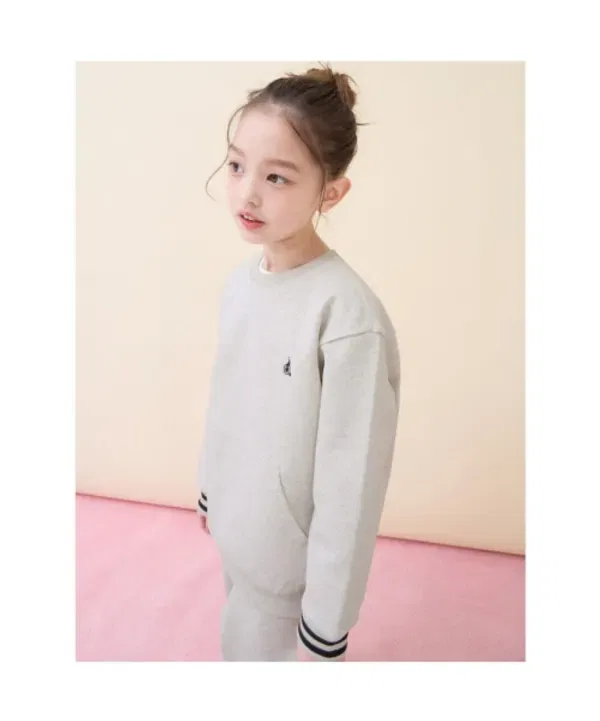 Спортивный костюм с кенгуру-карманом, из футера, Beanpole Kids, бежевый — фото 4