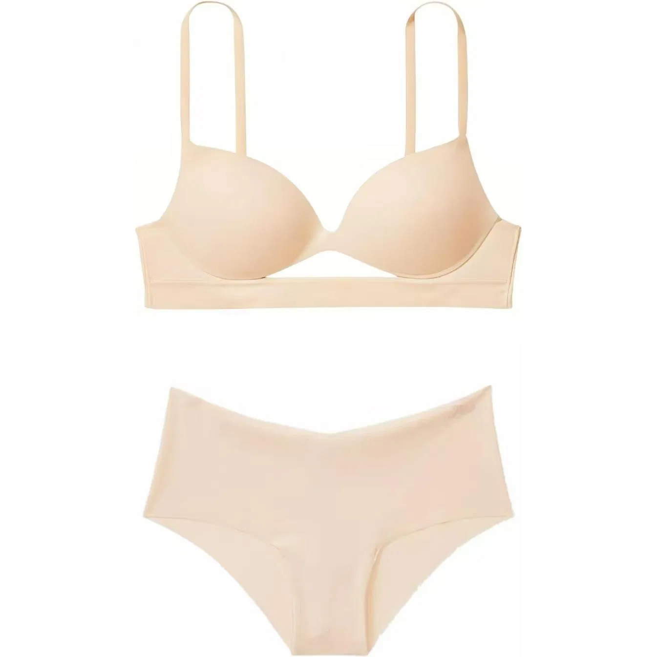 Женский комплект нижнего белья бежевый Victoria's Secret