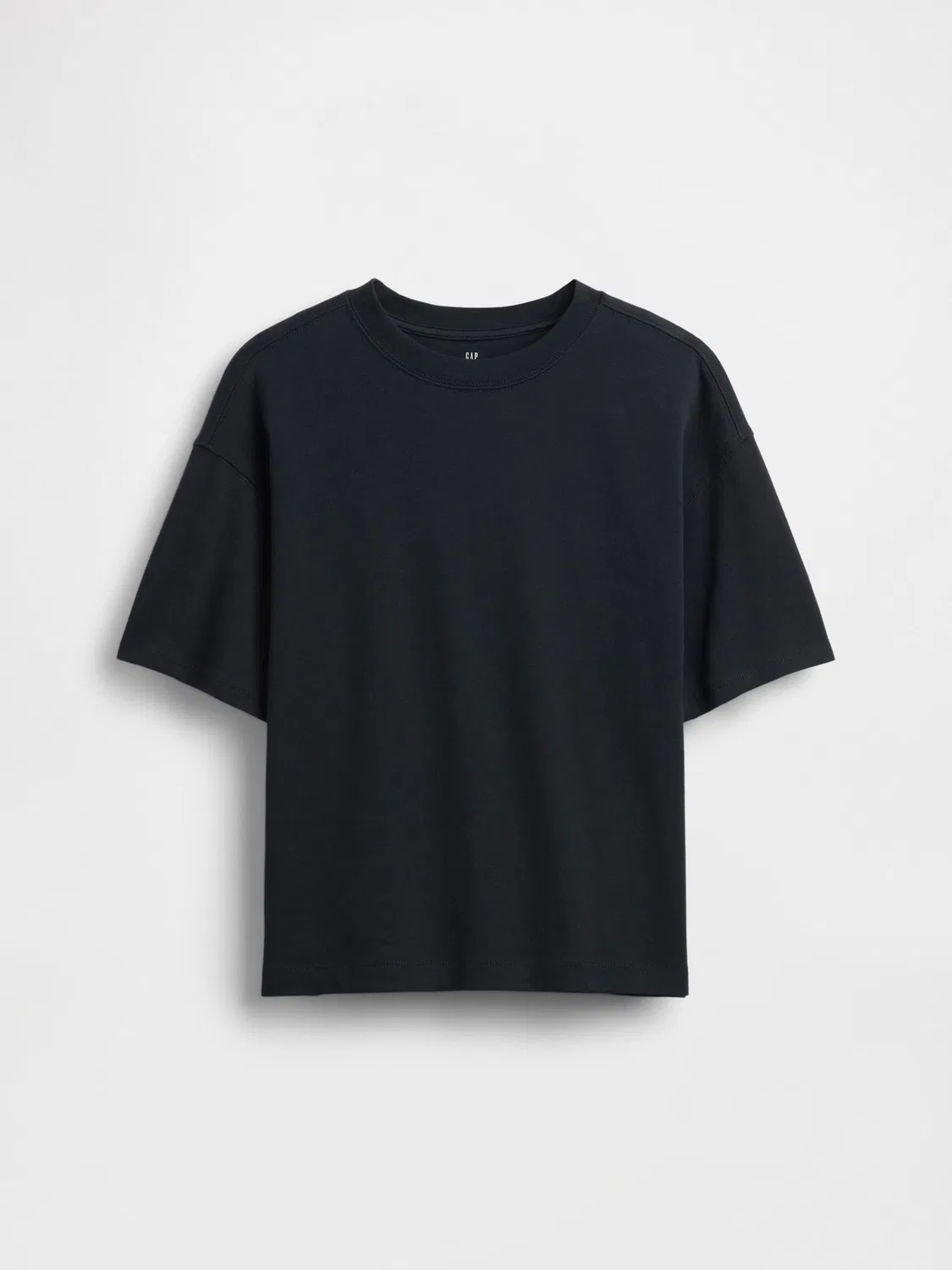 Футболка оверсайз Gap Heavyweight, черный