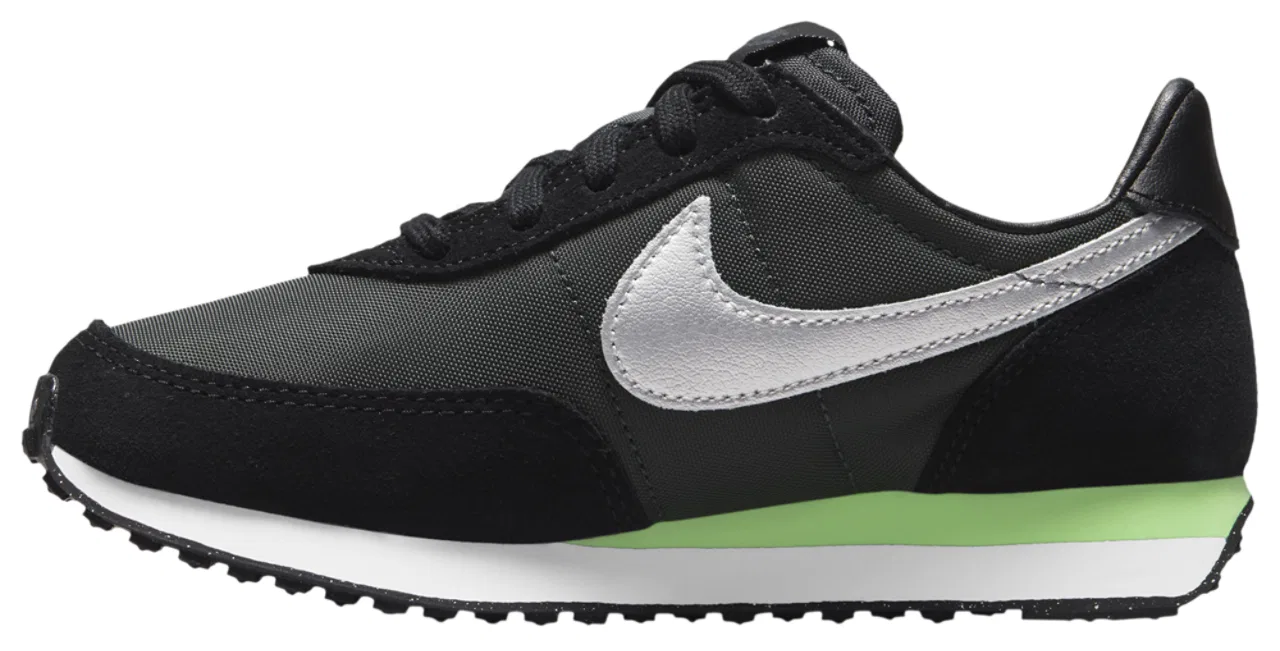 Кроссовки для мальчиков Waffle Trainer 2 Nike, черный/зеленый — фото 2