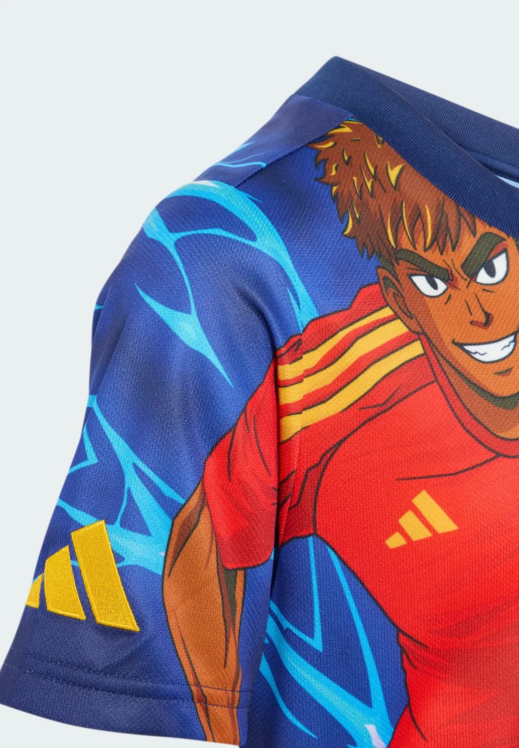Детская футболка с аниме-принтом Lamine Yamal 26 Adidas Performance, Dark Blue/Semi Lucid Blue — фото 3