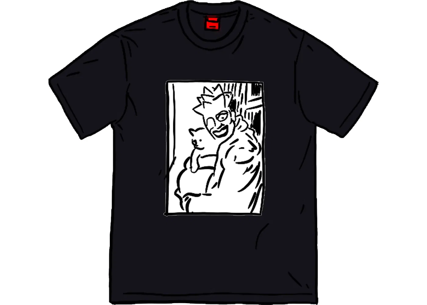 Мужская футболка с принтом Supreme Leigh Bowery Tee Black, Black