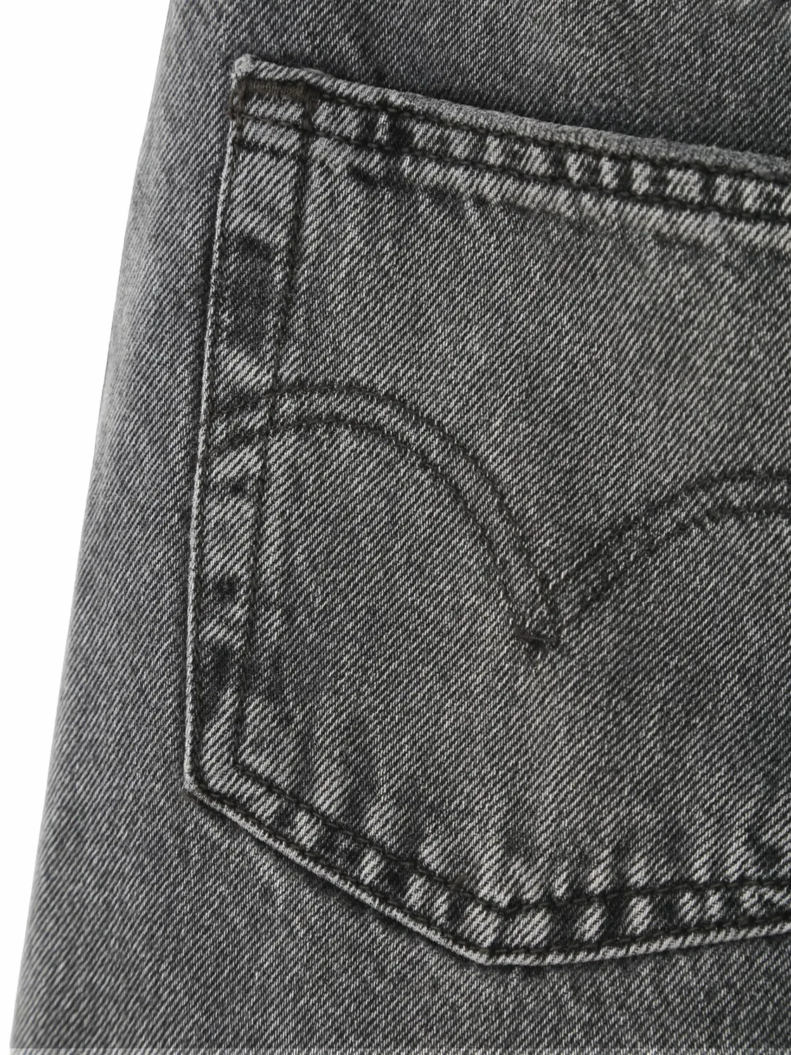 Джинсы широкие Ribcage серые Levi's, серый — фото 2