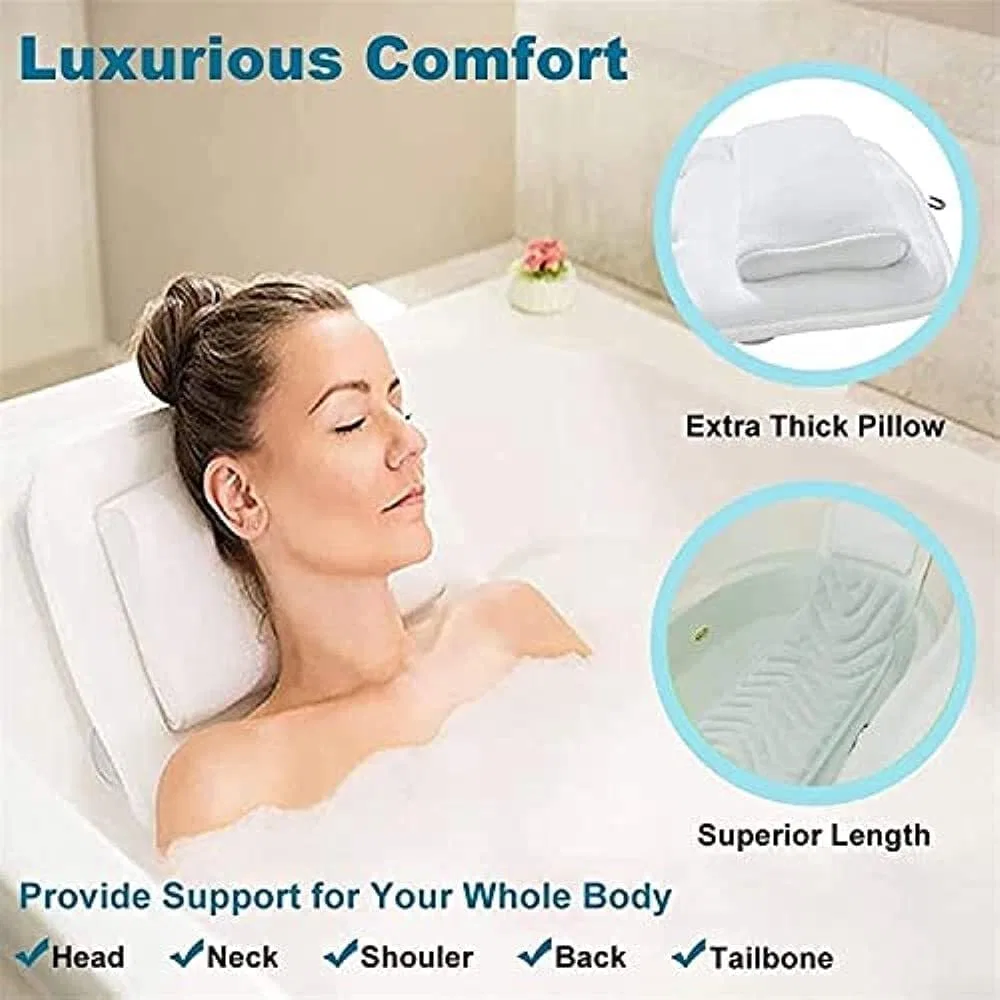 Ванная подушка Full Body с 3D Air Mesh, Suixtil, 125x38x5 см — фото 2