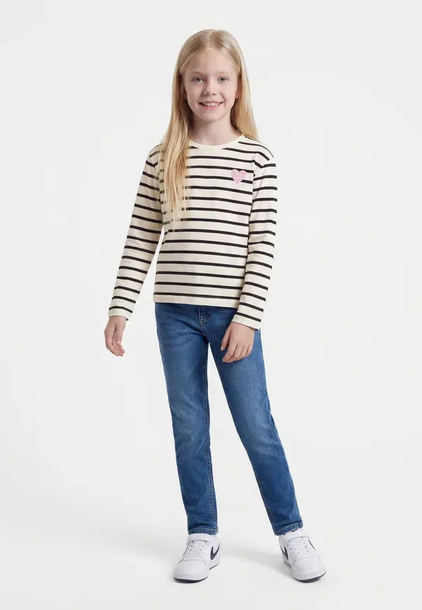 Комплект из 2 водолазок с длинным рукавом Striped Name It off-white, dark blue, темно-синий/кремовый