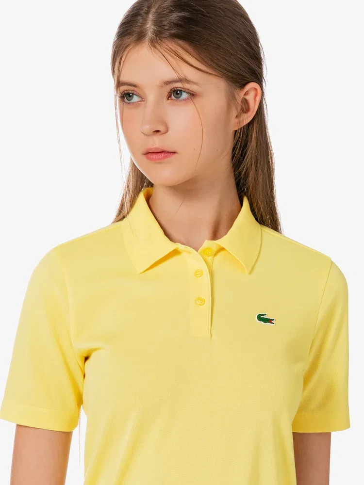 Поло LACOSTE Basic, Лимонный — фото 2