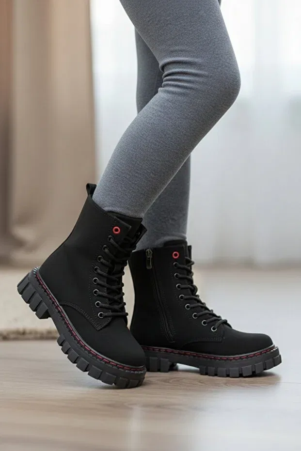 Детские ботинки для девочек утепленные Patik Bebe, Black Emerald