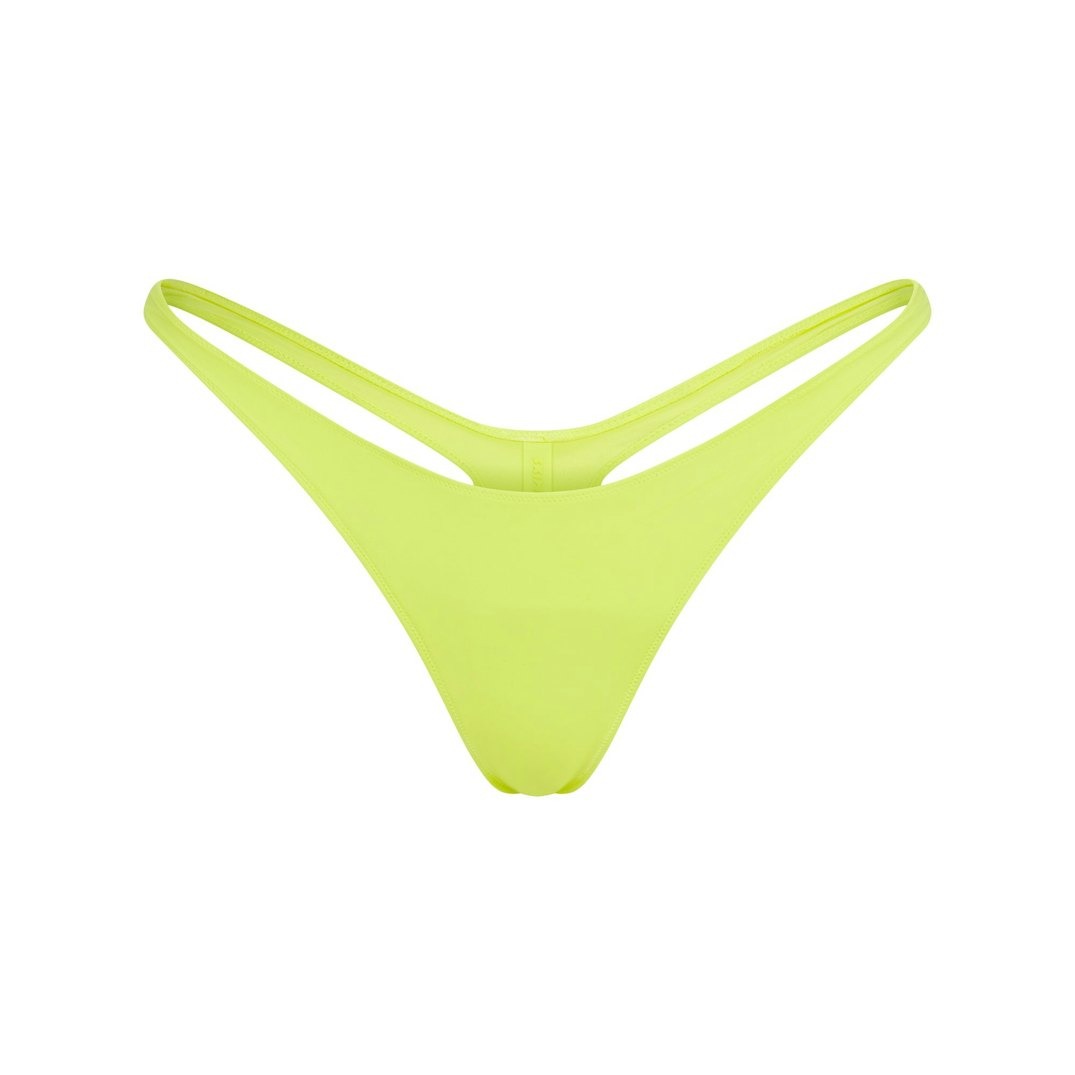 

Купальник SKIMS Signature Swim Thong Bikini, желтый